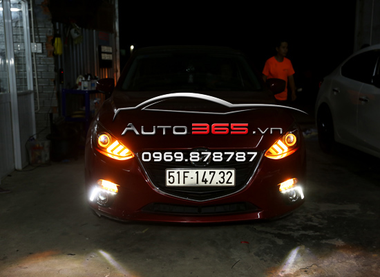 Mazda 3 Nâng Cấp Đèn Mustang | Bi Gầm Taiwan | Bi Hella 5